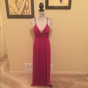 Pretty Good Fuchsia T-Back Maxi Dress
